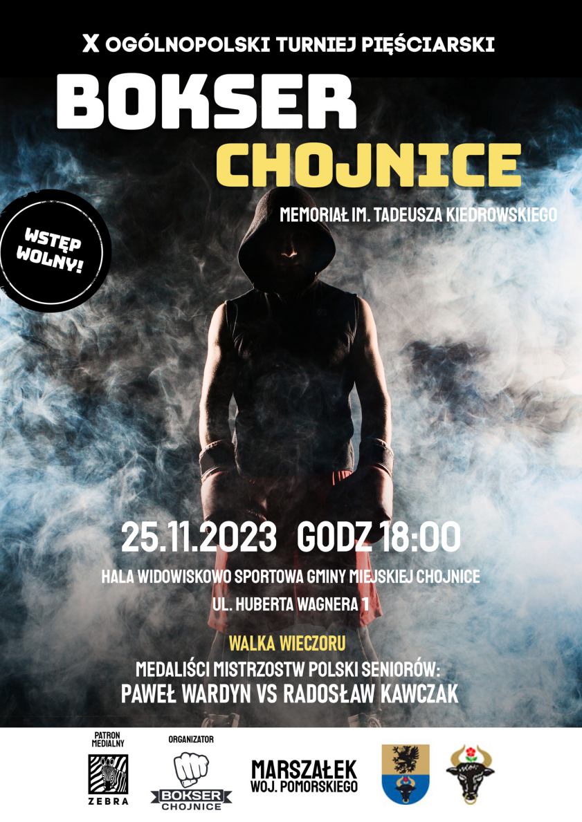 UKS Bokser Chojnice organizuje Memoriał Tadeusza Kiedrowskiego, a burmistrz nagradza pięściarzy Boxing Team Chojnice
