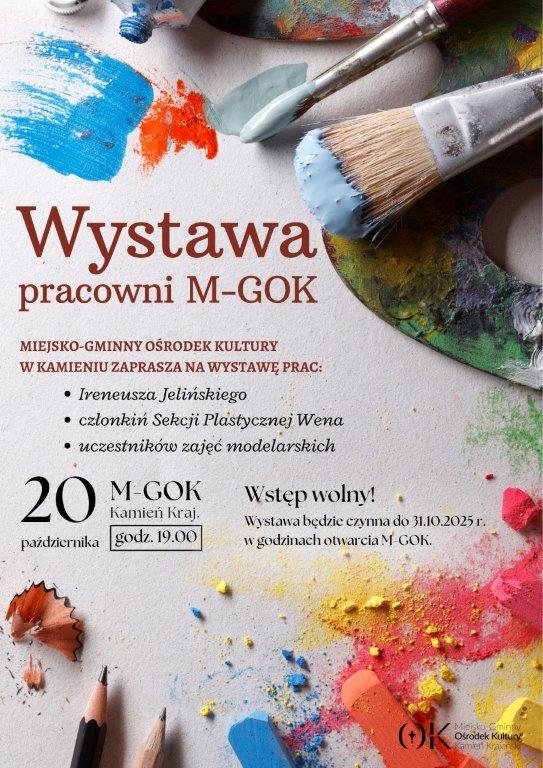 Dziś (20.10) w Kamieniu Krajeńskim otwarcie wystawy prac malarskich pracowni tutejszego Domu Kultury