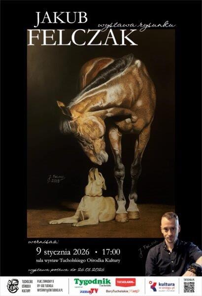 Wernisaż w Tucholskim Ośrodku Kultury. Swoje rysunki pokaże tu Jakub Felczak