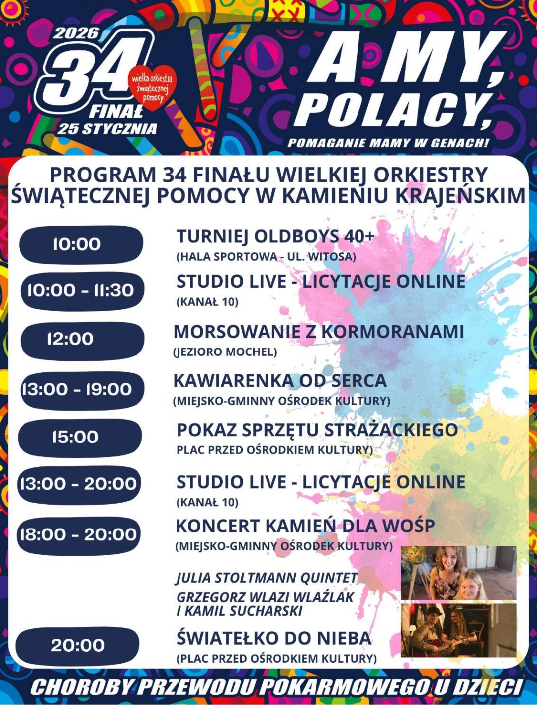 Najszybciej w powiecie sępoleńskim orkiestrowe granie rusza w niedzielę (25.01) w Kamieniu Krajeńskim