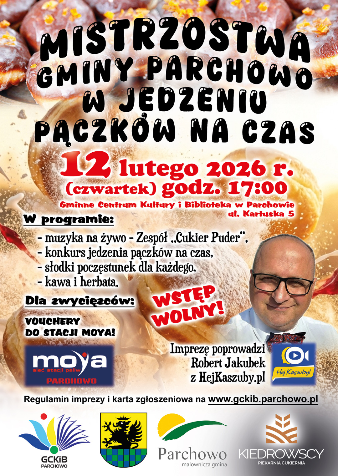 Gmina Parchowo świętuje tłusty czwartek swoimi mistrzostwami. Będą zawody w jedzeniu pączków na czas