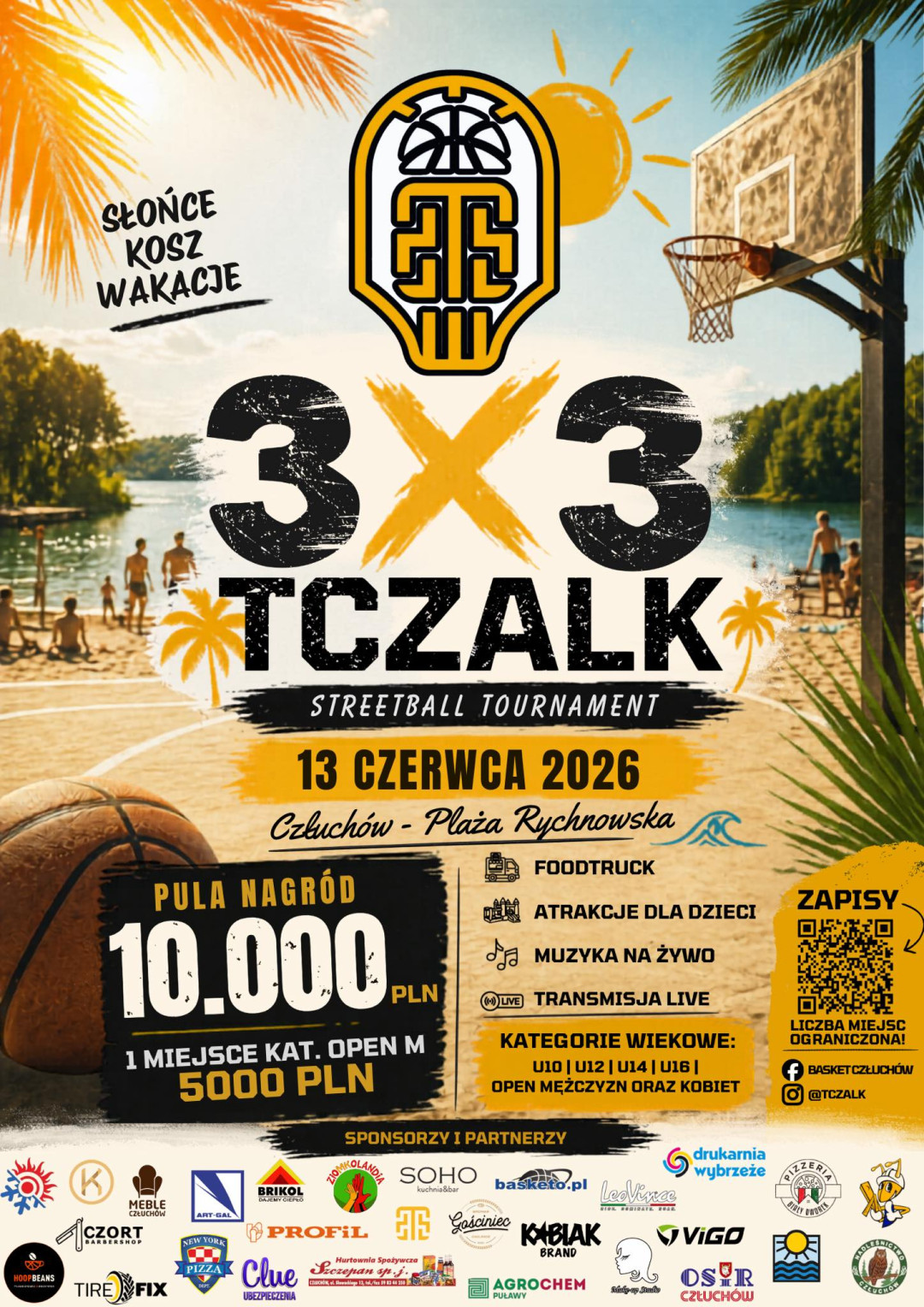 Jeden z największych turniejów streetballowych odbędzie się w Człuchowie. Trwają zapisy do imprezy zaplanowanej na 13 czerwca